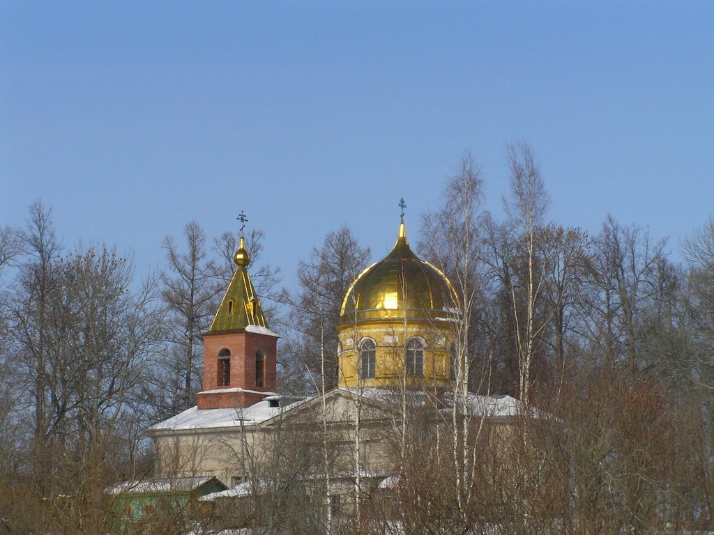 Орлинская церковь зимой., Дружная Горка