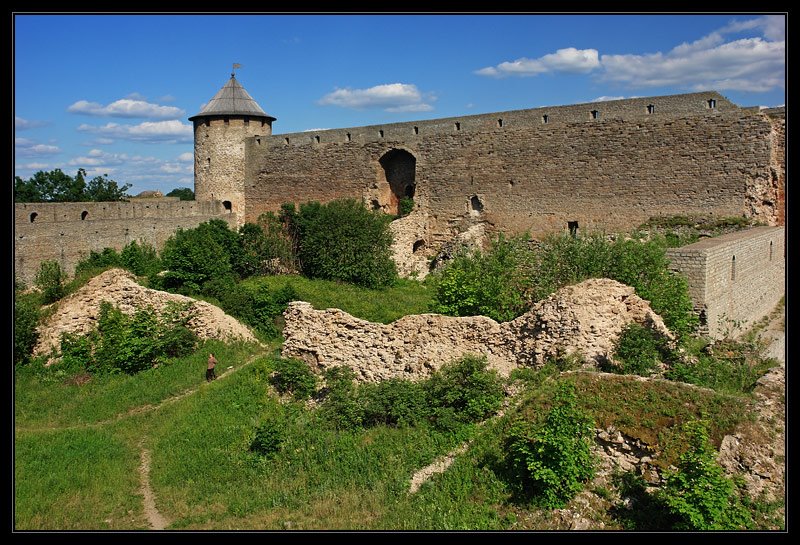 Руины первой крепости, Ивангород