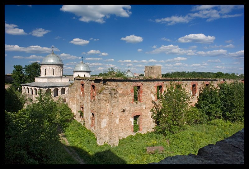 Вид со стены, Ивангород