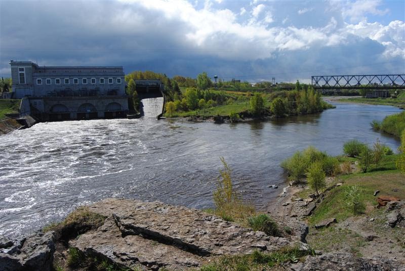 Narva hydro-electric station (actually in Russia), Ивангород