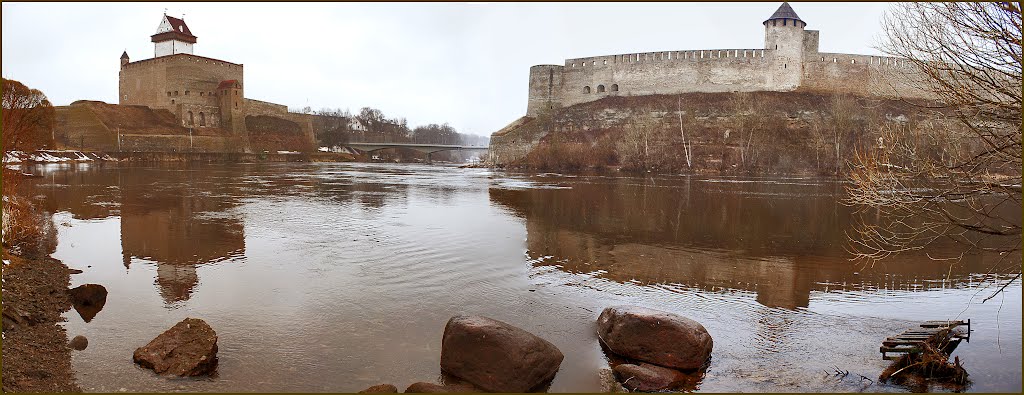 Castles of Narva (Estonia) and Ivangorod (Russia), Ивангород