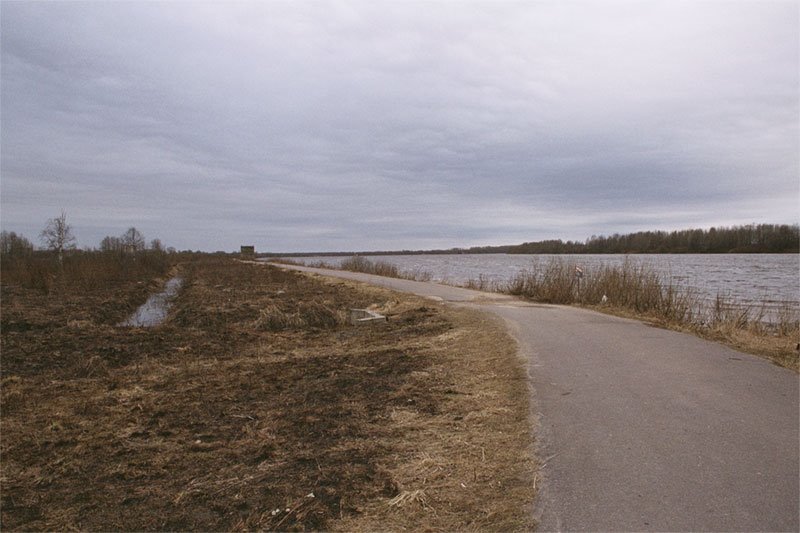 Volkhov river near town Kirishi, Кириши