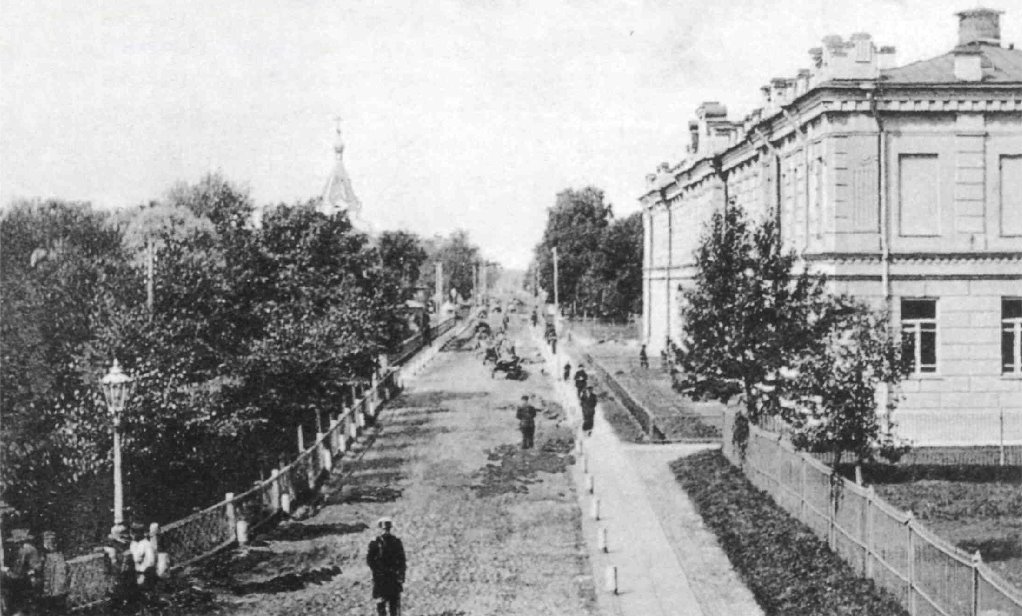 Царскосельский проспект и больница. 1913 г., Колпино