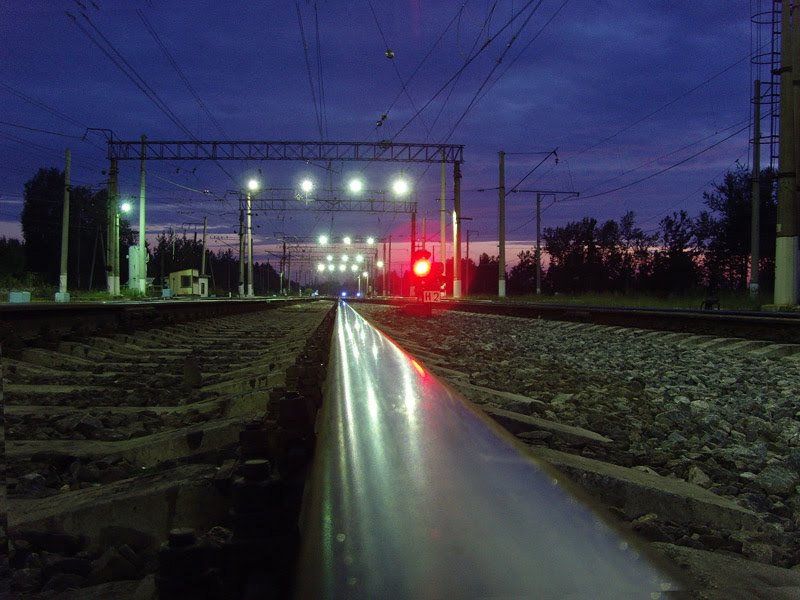 Железная дорога, Лето, 2009 год, Лодейное Поле