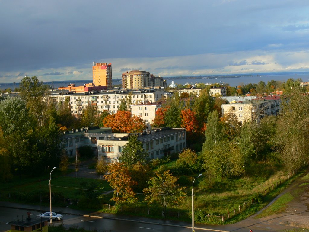 Вид из окна на золотую осень... (3 октября 2009 года), Ломоносов