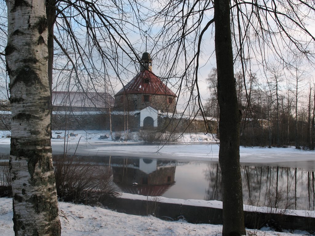 Крепость Корела зимой январь 2007, Приозерск