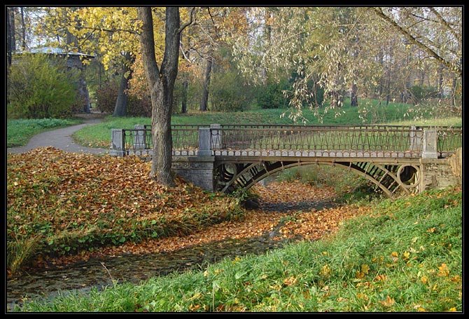 В парке осенью, Пушкин