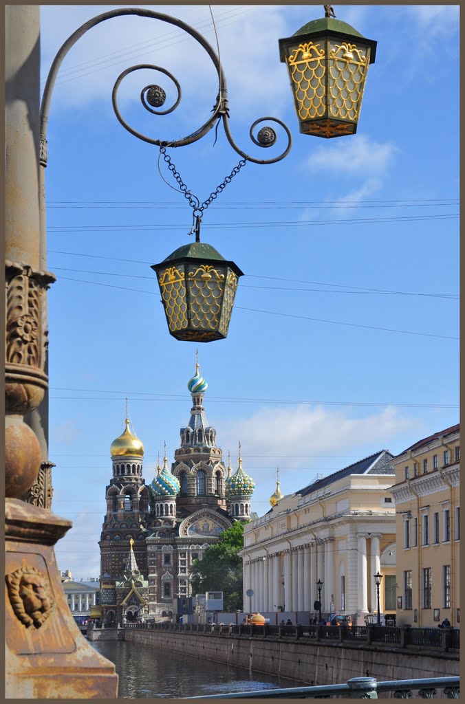 Питерские зарисовки. Фонари на канале Грибоедова, Санкт-Петербург
