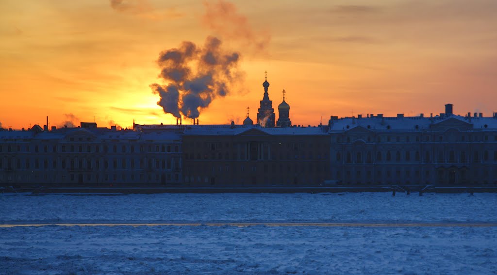 Frosty sunrise, Санкт-Петербург