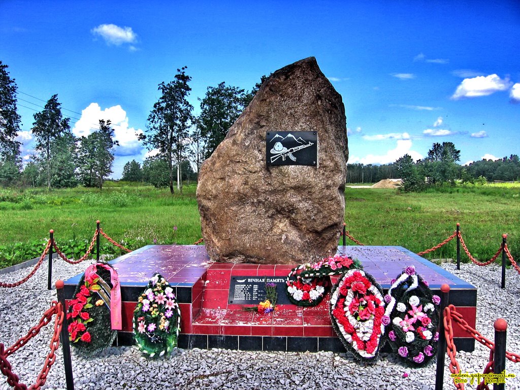 Памятник Воинам Интернационалистам в г.Сланцы, Сланцы