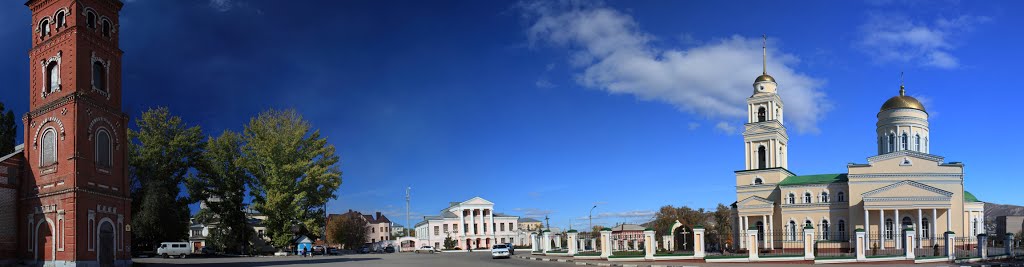 Панорама площади Свободы. Вольск, Саратовская область, Вольск