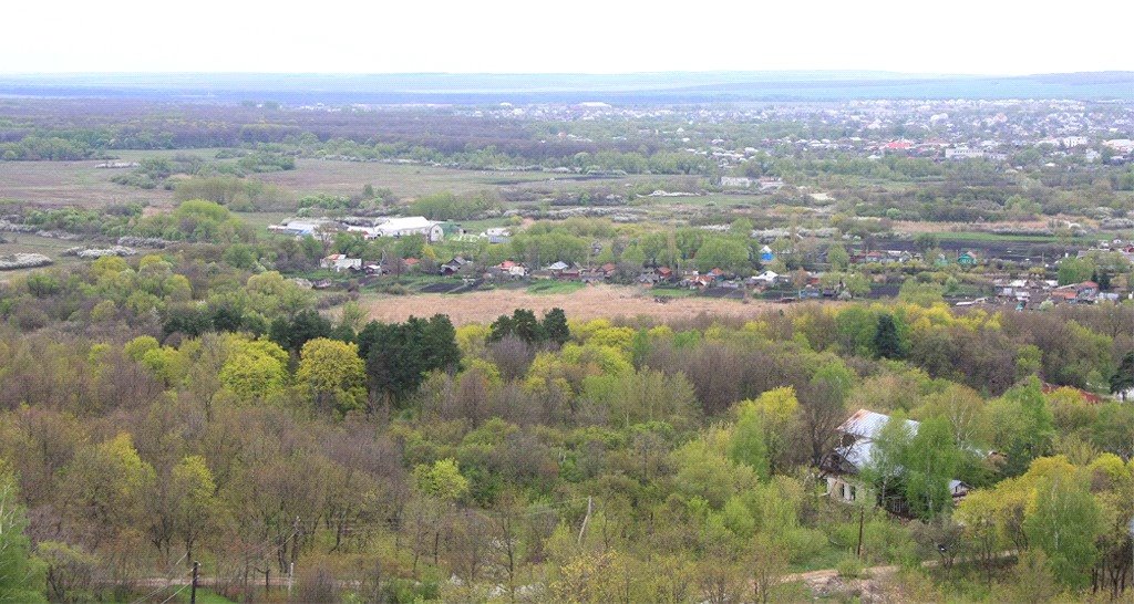 Восточная часть Калининска вид с Поповой шишки, Калининск