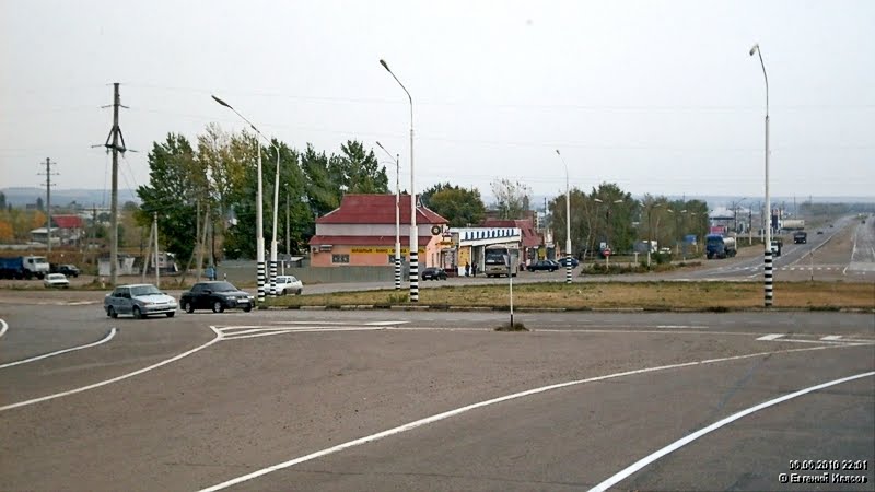 Круговая развязка в Калининске., Калининск