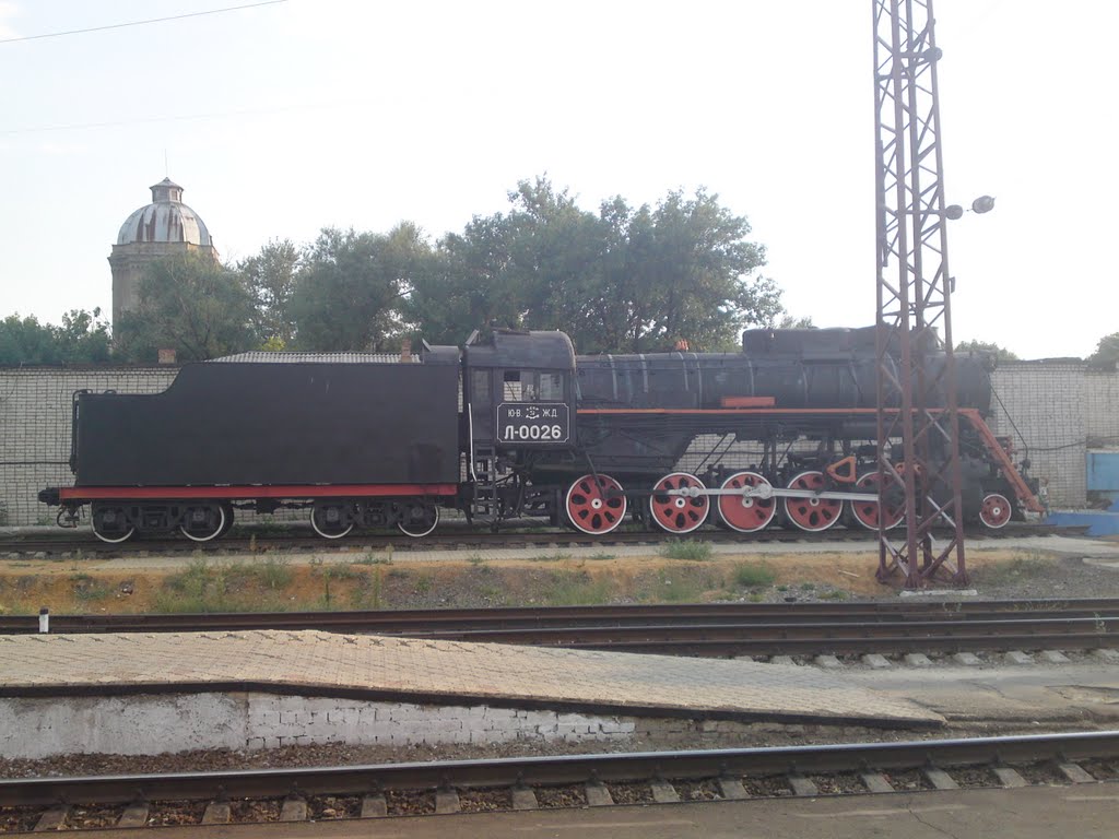 Steam locomotive in Rtischevo, Ртищево