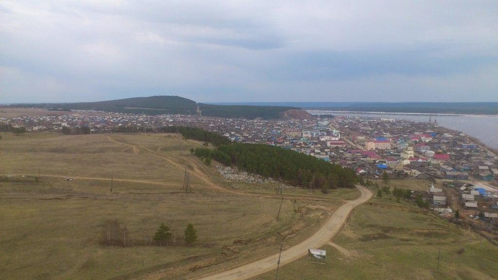 Вид Олекминска с высоты, Олекминск