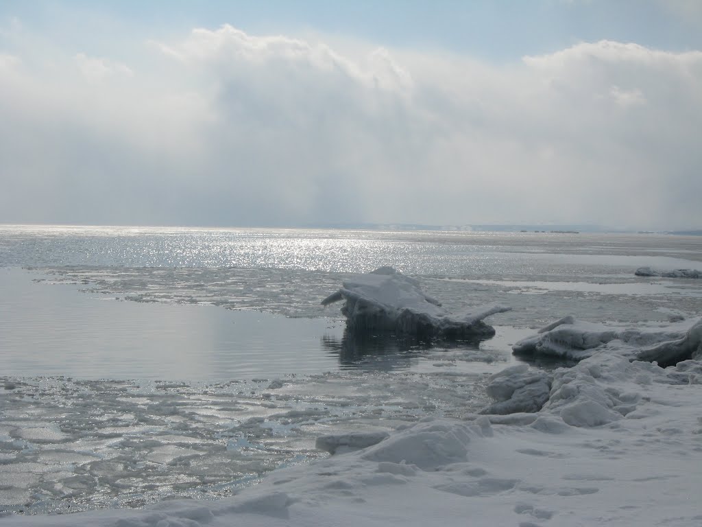Анивский залив зимой, Анива