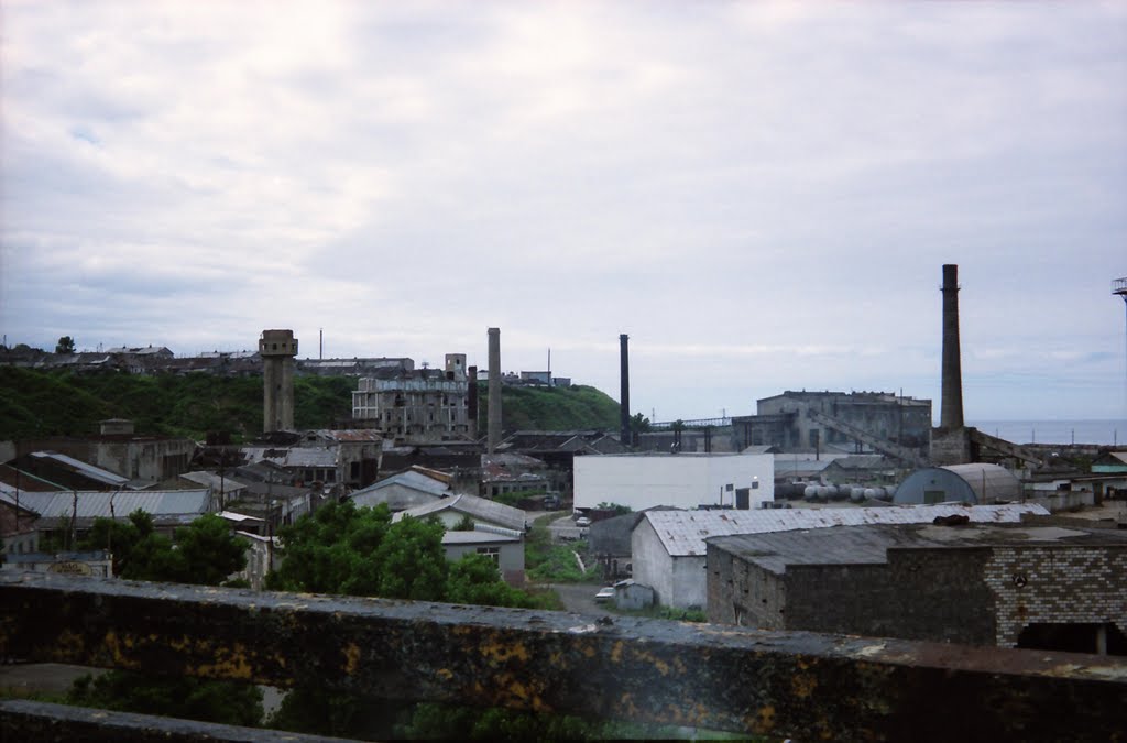 Former Japanese pulp mill (旧王子製紙真岡工場), Холмск