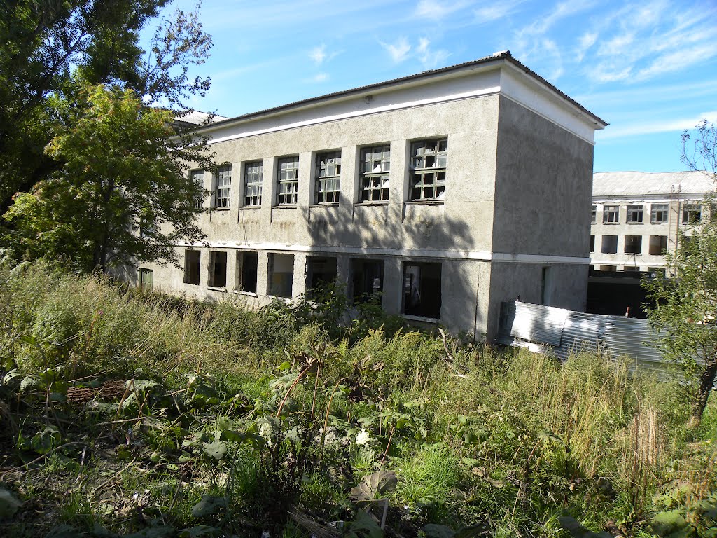 what remained of the school № 8, Холмск