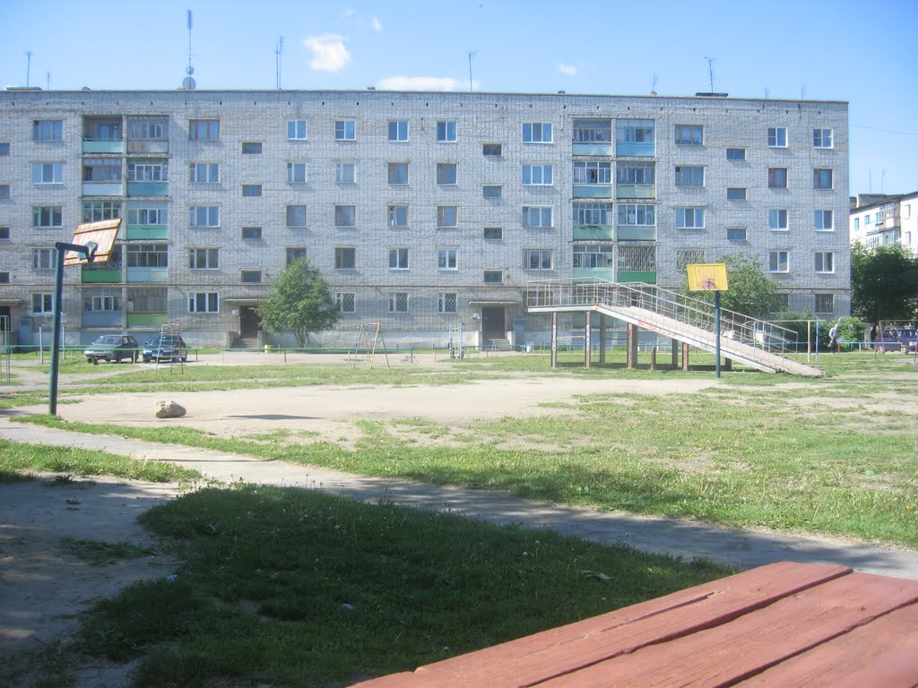 Двор дома 28 на ул. Партизанской, Богданович