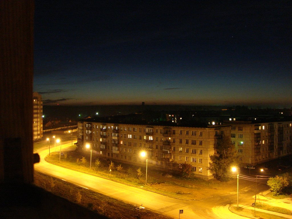 Вид из моего окна ночью (my window at night), Верхняя Пышма