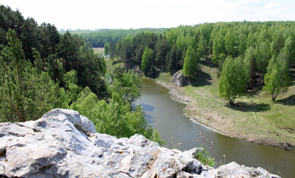 La rivière Iset à Kamensk Uralsky, Каменск-Уральский