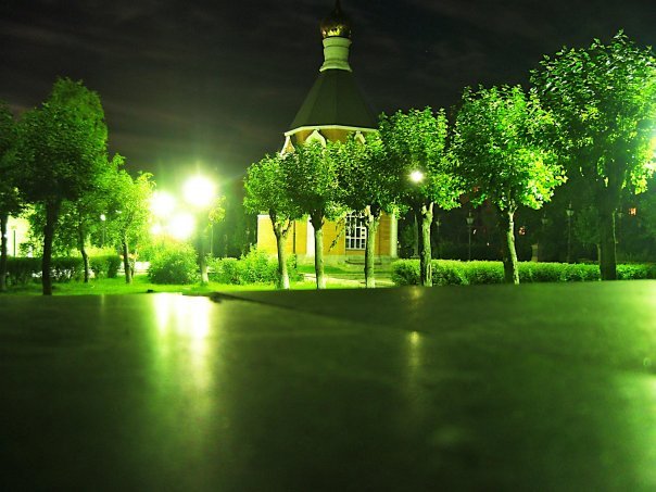 chapel at night, Краснотурьинск