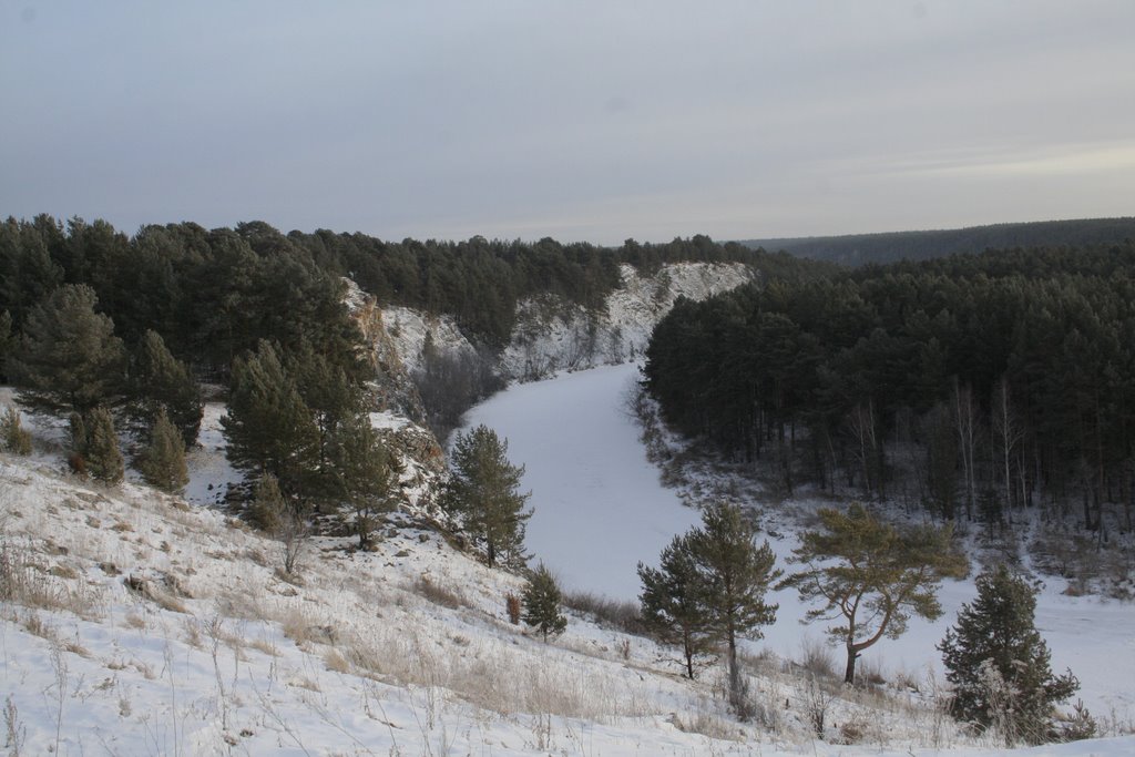 Vicinities of Rezh - a pine pine forest on fine rocks, Реж