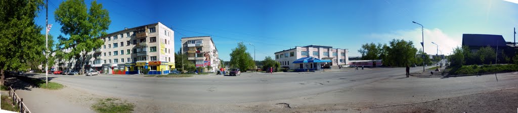 Panorama of street of Lenin around 7th dining room (PANORAMA), Североуральск