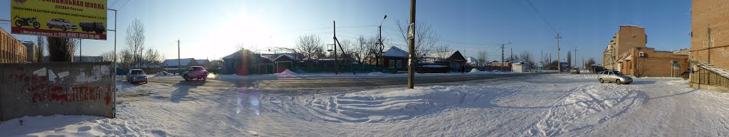 Панорама ул. Фрунзе около д. 14, Моздок