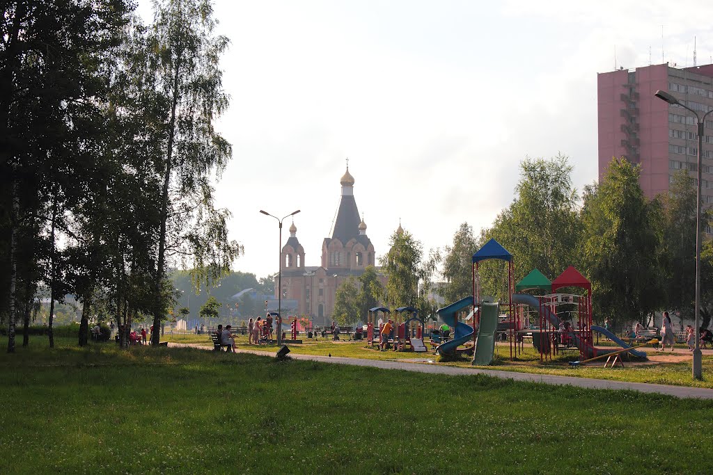 Вид на храм, Десногорск