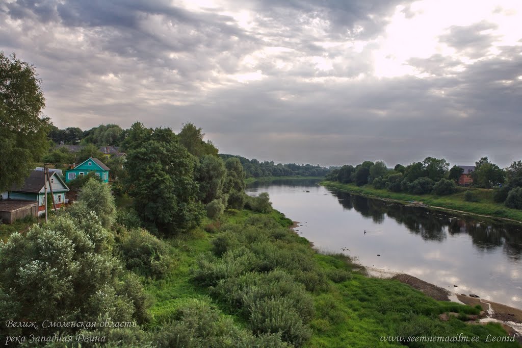 река Западная Двина в г. Велиж Смоленской области, Велиж