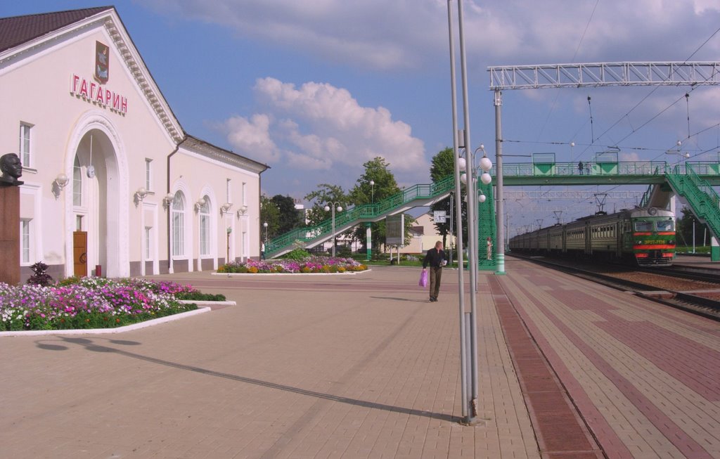 перрон ст.Гагарин - Gagarin station, Гагарин