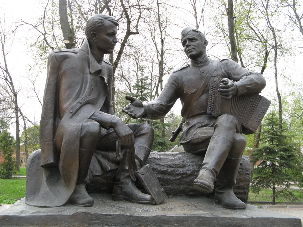 Alexander Twardowski and his hero Vasily Terkin. Smolensk, Голынки
