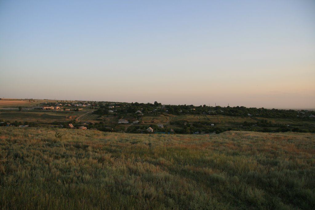 Вид на окраину села Прасковея, Арзгир