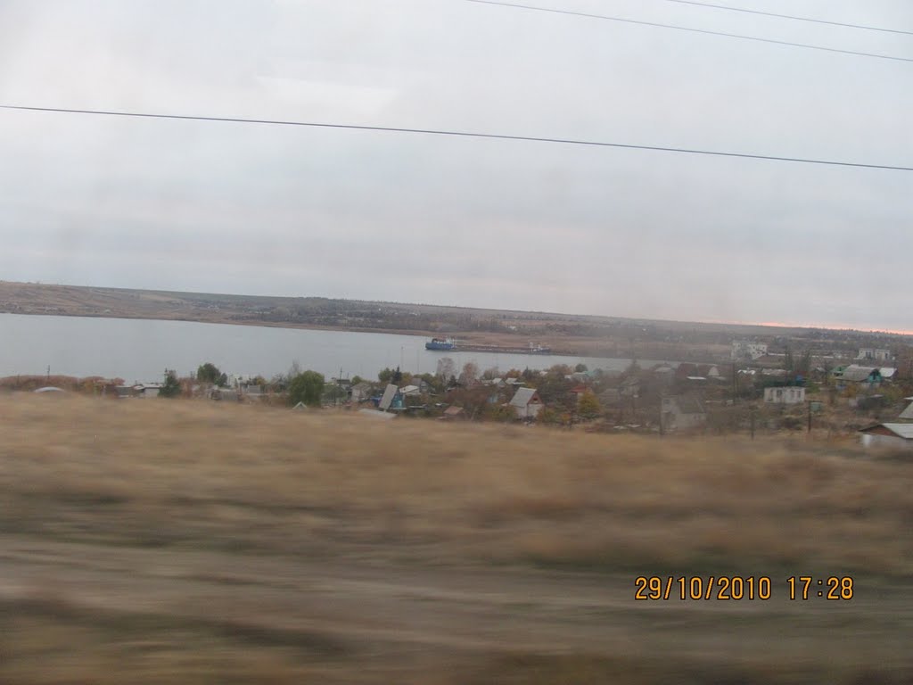 ставропольский край  вид из окна поезда, Арзгир
