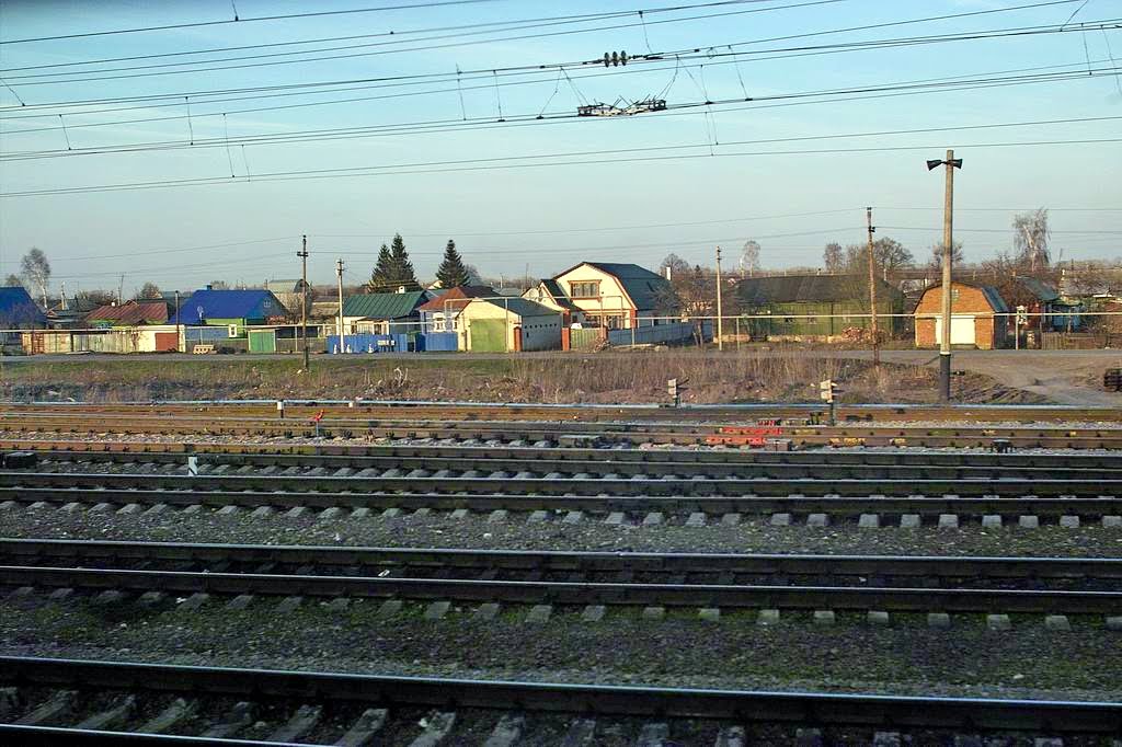 Тамбовская область, вид из окна поезда, Первомайский