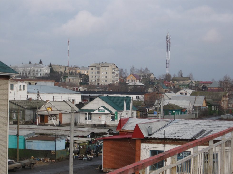 панорама центра города, Жердевка