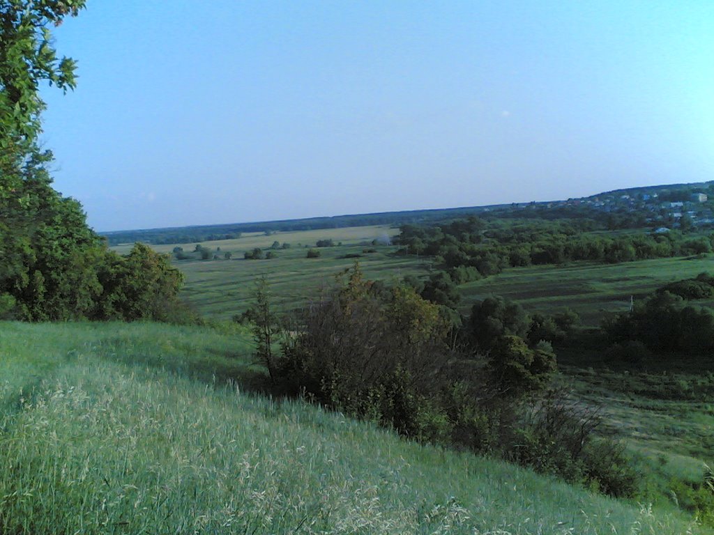 Inzhavino valley from the hill, Инжавино