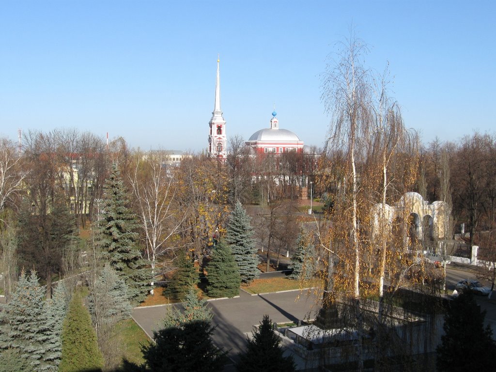 Ильинская церковь и пл. Мичурина, Мичуринск