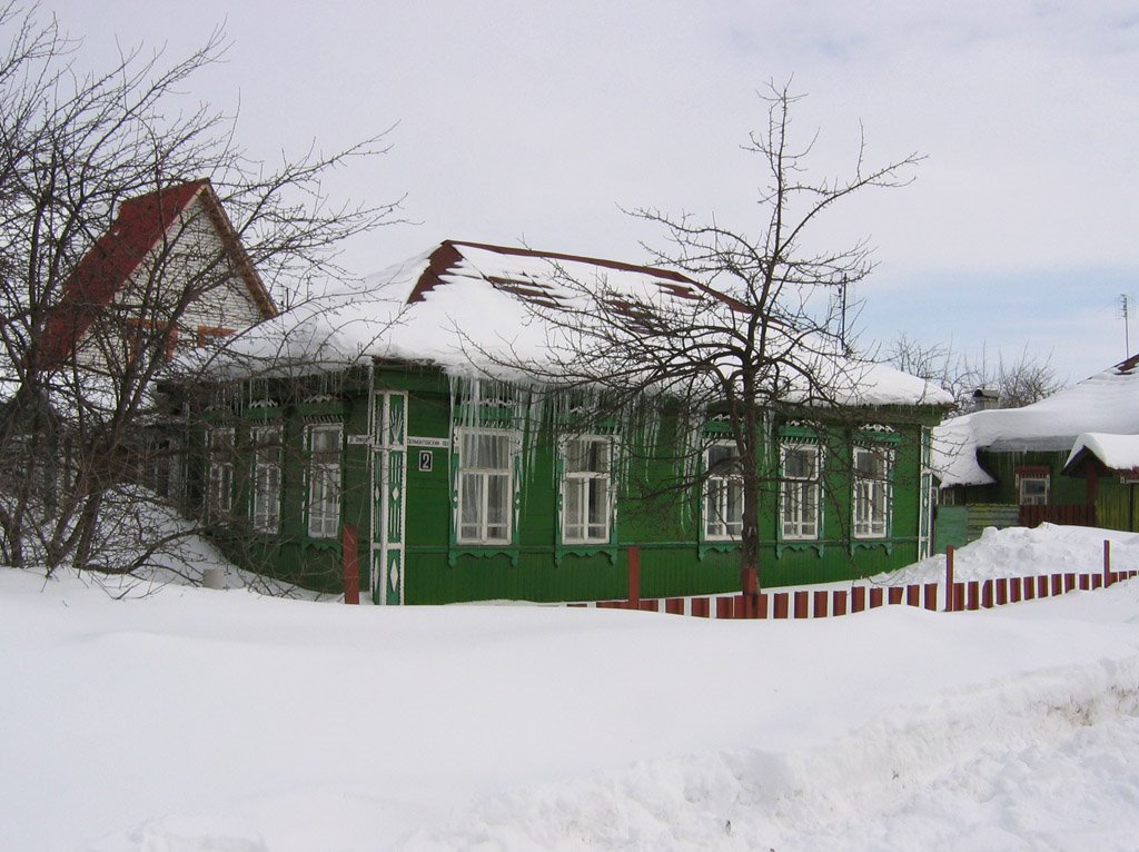 Дом местного жителя, зима, Рассказово