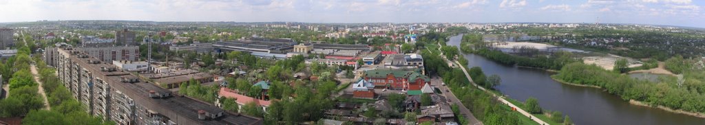 TAMBOV. Panorama. (Панорама Тамбова с крыши высотного здания)., Тамбов