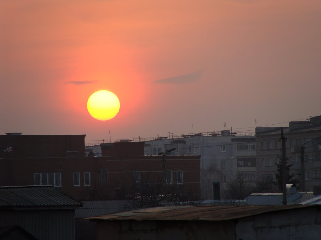Закат над Актюбой. Sundown on Aktyuba., Актюбинский
