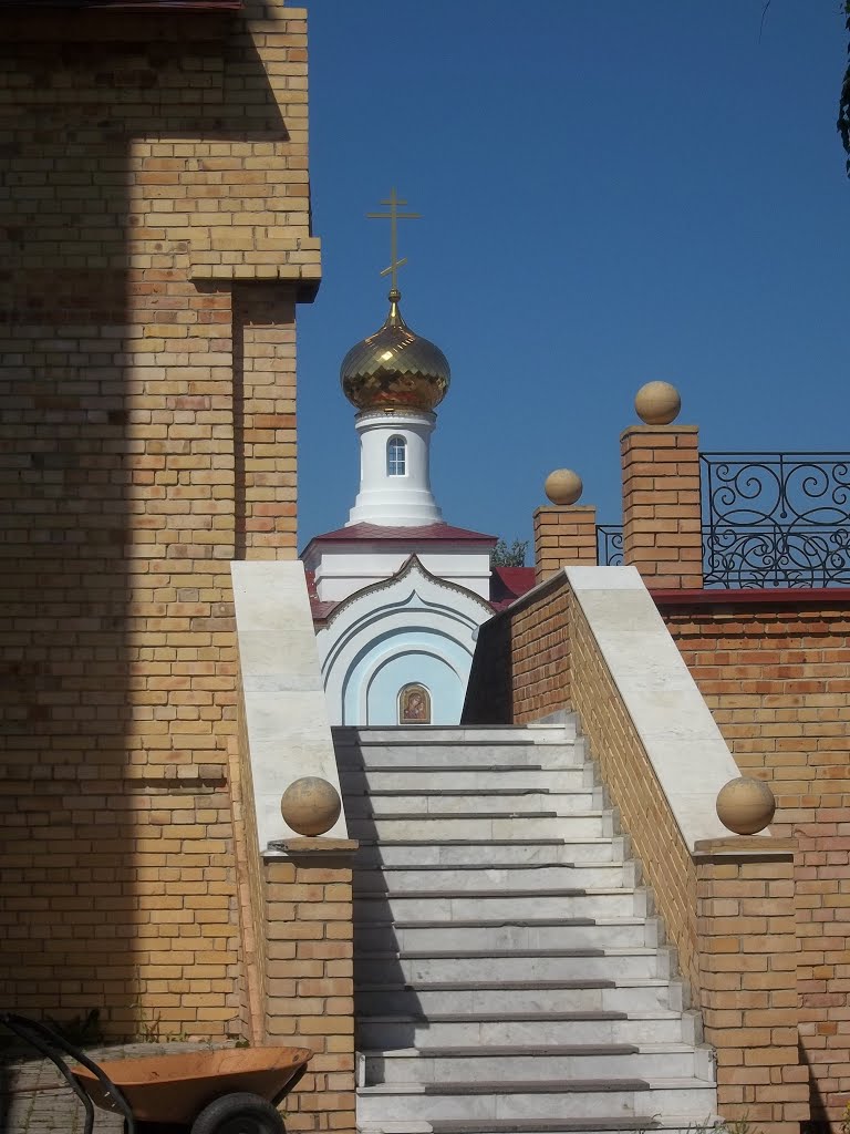 Вид на часовню, церковь Воскресения Христова, п.г.т. Алексеевское, 1996-2008 гг., Алексеевское
