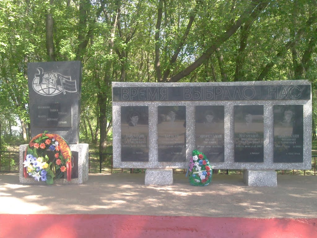 Памятник "Авганцам", Богатые Сабы