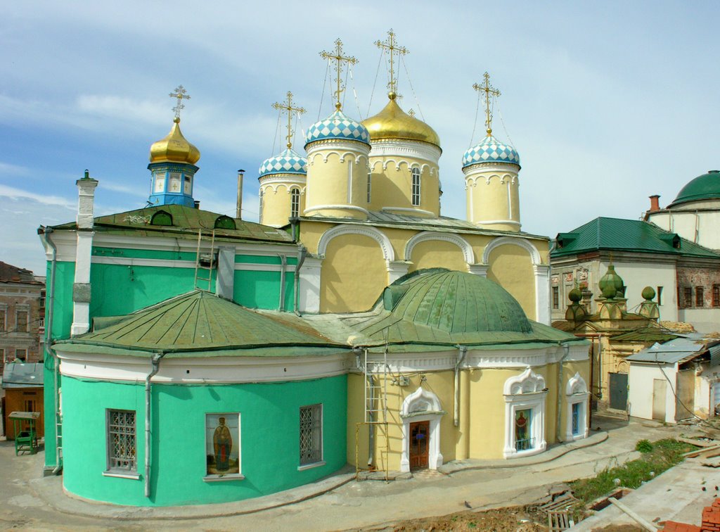 Back-side of Pokrovskaya church and Saint Nicholas cathedral, Брежнев