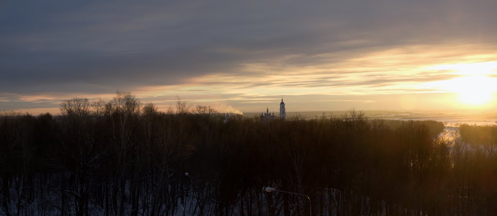 Jelaboega panorama @ dusk  @ -20 C, Елабуга