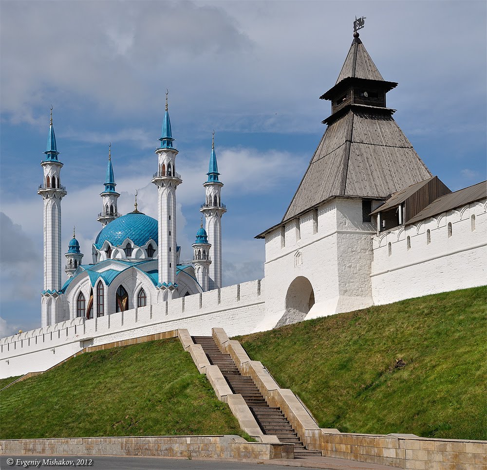 Kazan Kremlin and mosque Kul-Sharif. Kazan, 2012., Казань