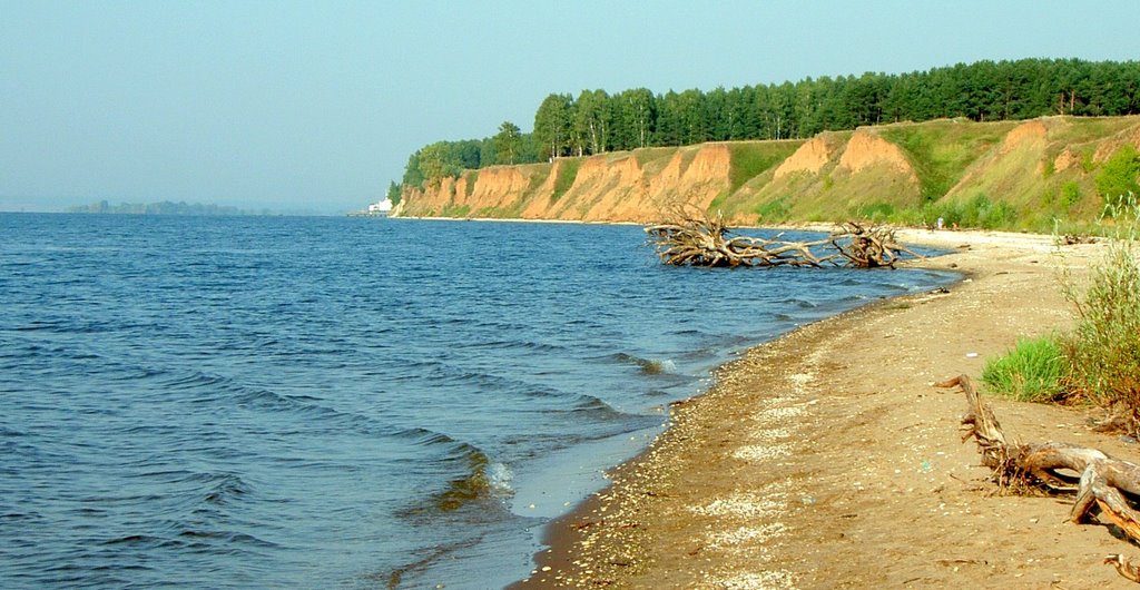 The view of Kama bank in Laishevo, Лаишево