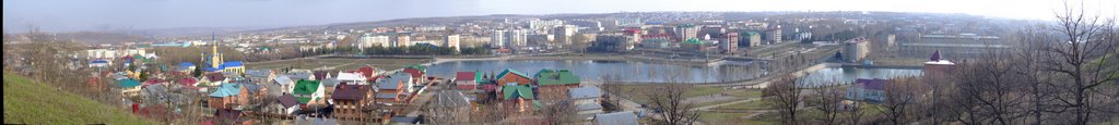 Вид с горы над Первым Поселком, Лениногорск