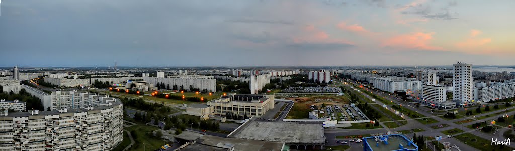 Панорама с 26 этажа, Набережные Челны